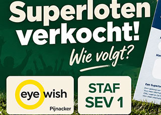Opnieuw Superloten verkocht: dank aan Eye Wish Pijnacker en de staf van SEV 1!