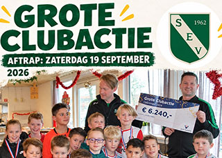 Gaat SEV dit jaar met de Grote Clubactie: door de €10.000?