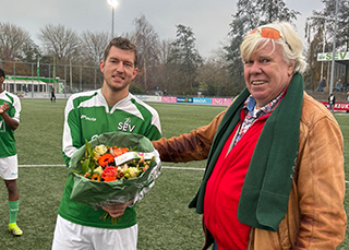 Paul Janssen 150 competitiewedstrijden in SEV 1