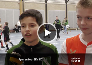 Reportage Omroep Midvliet van het SEV Oliebollen toernooi