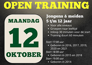 Kom meedoen met de open trainingen bij SEV!