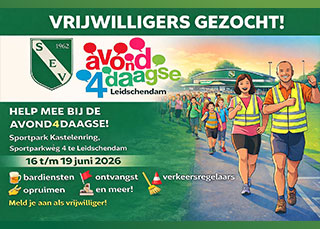 Vrijwilligers gezocht voor de Avondwandelvierdaagse (16 t/m 19 juni)
