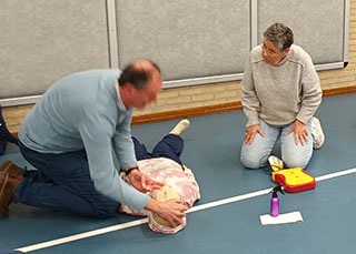 Geslaagde reanimatiecursus bij SEV