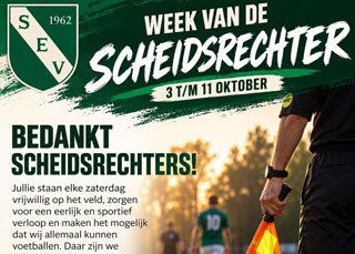 Week van de Scheidsrechter: bedankt, scheids!